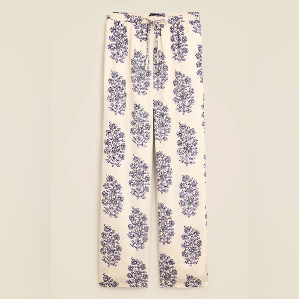 J.Crew New Soleil Pant in Blooming Lilac Block